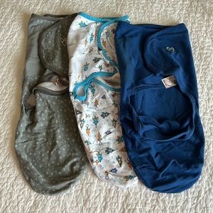 3 Large Swaddleme swaddles - Never worn, washed once ☁️ 💤